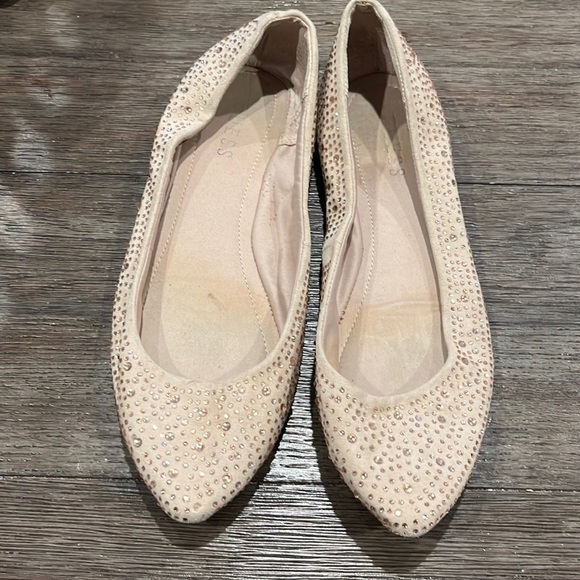 Guess Rose gold Rhinestone Ballet flats - Picture 1 of 10